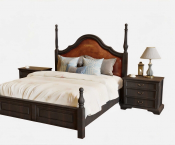American Style Double Bed-ID:555723916