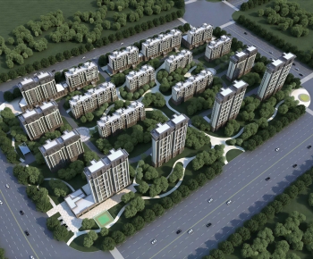 Modern Architectural Bird's-eye View Planning-ID:753899102