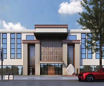 Modern Facade Element-ID:717813974