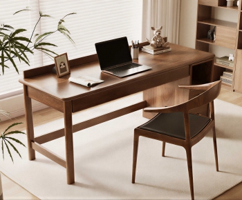 Modern Computer Desk And Chair-ID:358957059