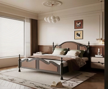 French Style Double Bed-ID:109019331