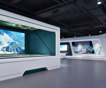 Modern Exhibition Hall-ID:581454041