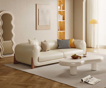 Modern Three-seat Sofa-ID:114490993