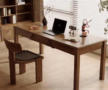 Modern Computer Desk And Chair-ID:548989065