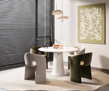 Modern Dining Table And Chairs-ID:866574054