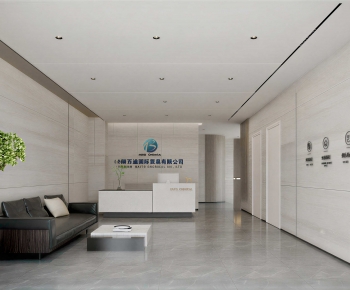 Modern Office Reception Desk-ID:784389026