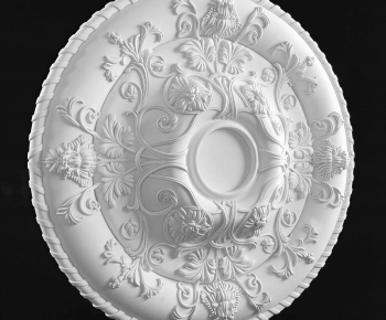 European Style Plaster Carved Top Plate-ID:984339788