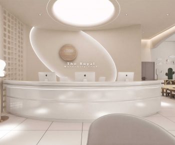 Modern Reception Desk-ID:667663107