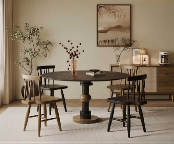 New Chinese Style Dining Table And Chairs-ID:453768019