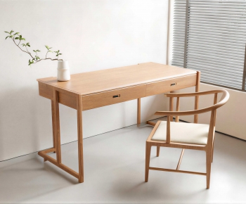 New Chinese Style Computer Desk And Chair-ID:696261883