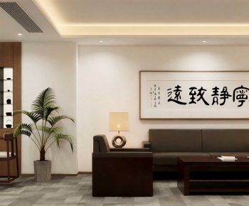 Chinese Style A Living Room-ID:660085923