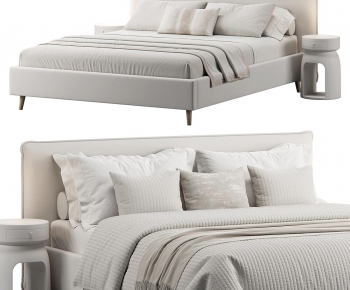 Modern Double Bed-ID:909832959
