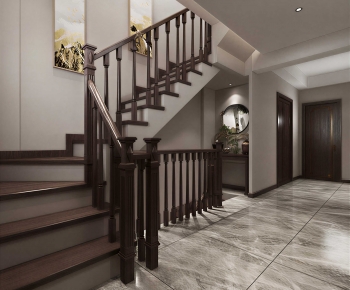 New Chinese Style Stairwell-ID:570349798