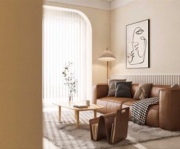 Modern Three-seat Sofa-ID:309395075