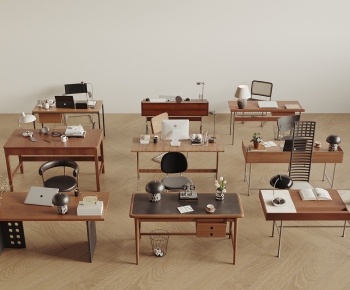 Modern Computer Desk And Chair-ID:797409061