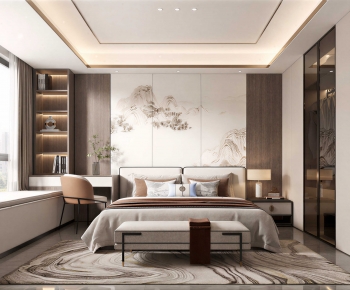 New Chinese Style Bedroom-ID:829121119