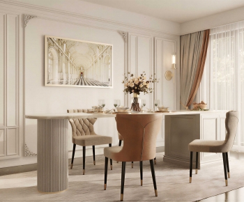 Modern Dining Table And Chairs-ID:448328025