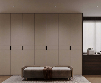 Modern Clothes Storage Area-ID:126704939