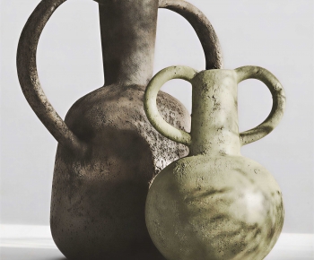 Wabi-sabi Style Clay Pot-ID:970129975