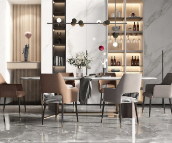 Modern Dining Table And Chairs-ID:496006014