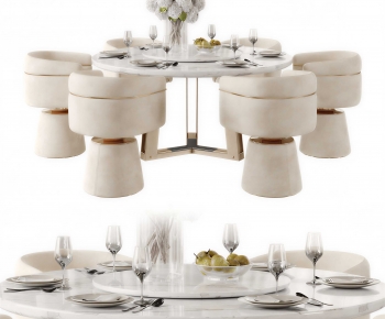 Modern Dining Table And Chairs-ID:160876996