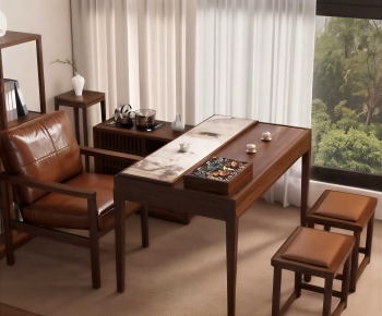 New Chinese Style Tea Tables And Chairs-ID:396631961