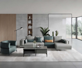 Modern A Living Room-ID:995620974