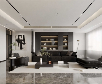 Modern A Living Room-ID:199888947