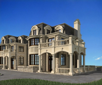 European Style Appearance Of Commercial Building-ID:281570019