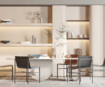 Modern Dining Table And Chairs-ID:676805026