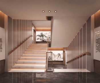 New Chinese Style Staircase-ID:206469062
