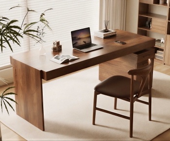 Modern Computer Desk And Chair-ID:859999732