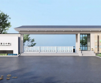 Modern Facade Element-ID:828475952