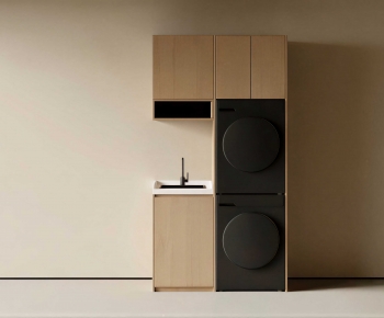 Modern Laundry Cabinet-ID:920496947