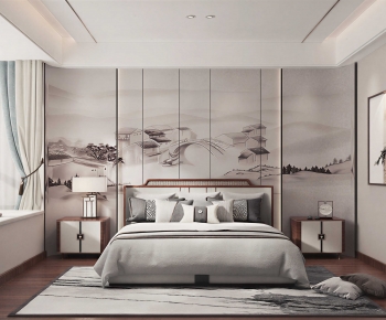 New Chinese Style Bedroom-ID:101029953