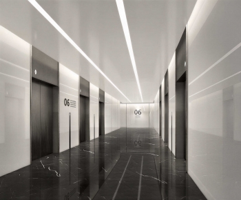 Modern Corridor/elevator Hall-ID:151158093