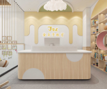 Modern Office Reception Desk-ID:167047026