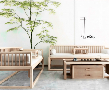 New Chinese Style A Sofa For Two-ID:284987934
