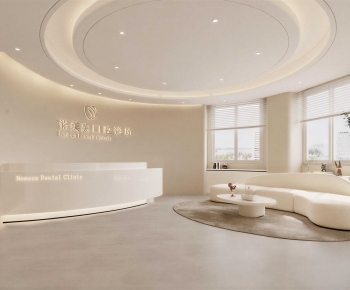 Modern Office Reception Desk-ID:714257006