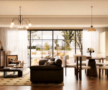 French Style A Living Room-ID:629753111