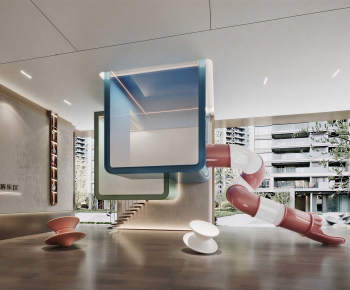 Modern Children's Reading Room-ID:627687936