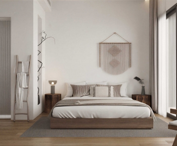 Modern Double Bed-ID:795478116