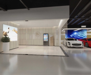 Modern Exhibition Hall-ID:336833958
