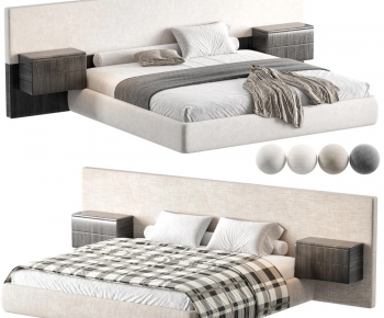 Modern Double Bed-ID:390609038