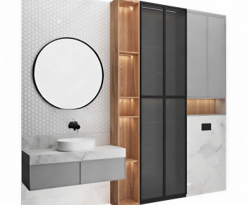 Modern Bathroom Cabinet-ID:616408119