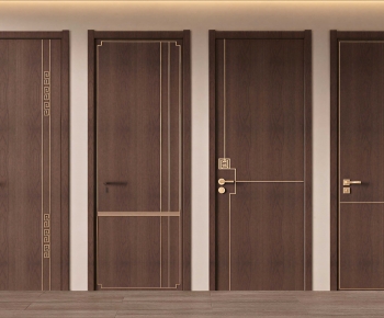 New Chinese Style Single Door-ID:151407009