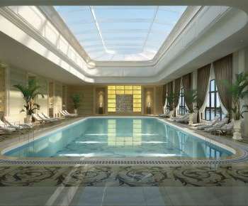 Modern Swimming Pool-ID:258564006