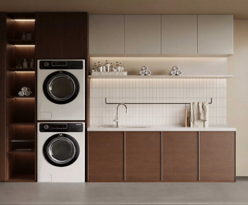 Modern Laundry Cabinet-ID:447459944