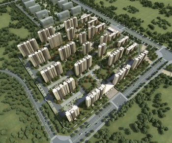 New Chinese Style Architectural Bird's-eye View Planning-ID:689100036