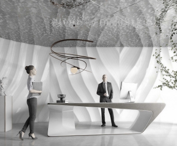 Modern Reception Desk-ID:565186028